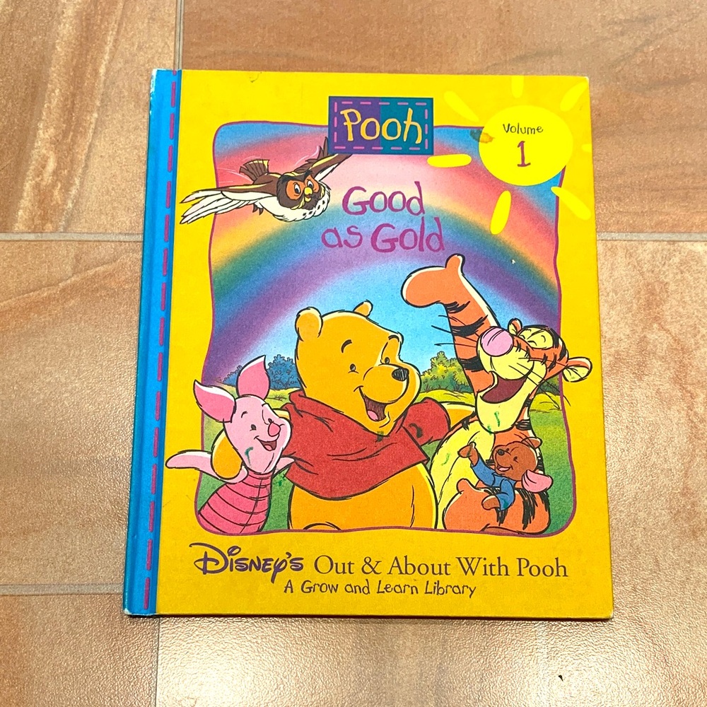 Disney's Winnie The Pooh “Good as Gold” Hard Cover Book